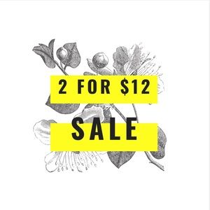 2 for $12 sale!